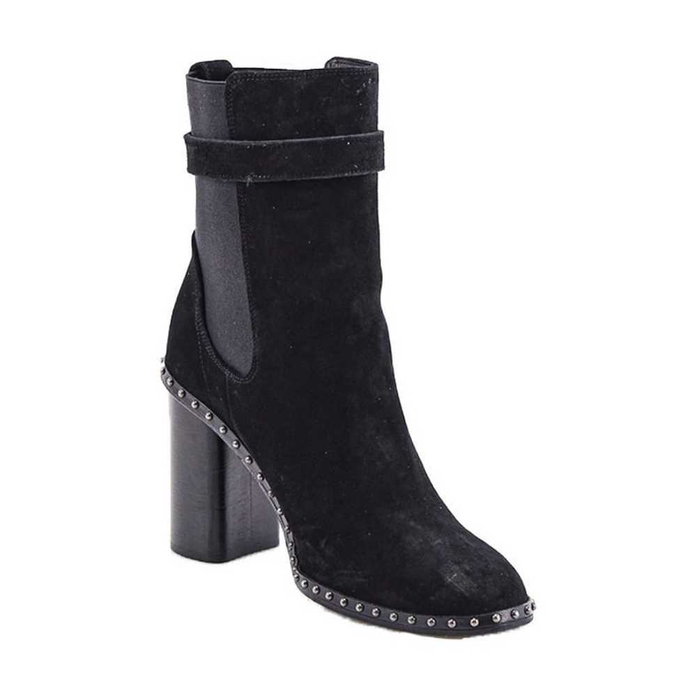 Rag & Bone Black Romi Waxy Studded Suede In Boots… - image 1