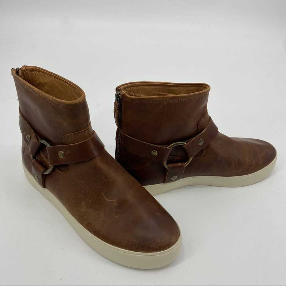 Frye Lena harness bootie cognac 11m nwot - image 11