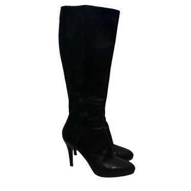 JIMMY CHOO GRAND KNEE HIGH BOOTS BLACK GRAINED LE… - image 1