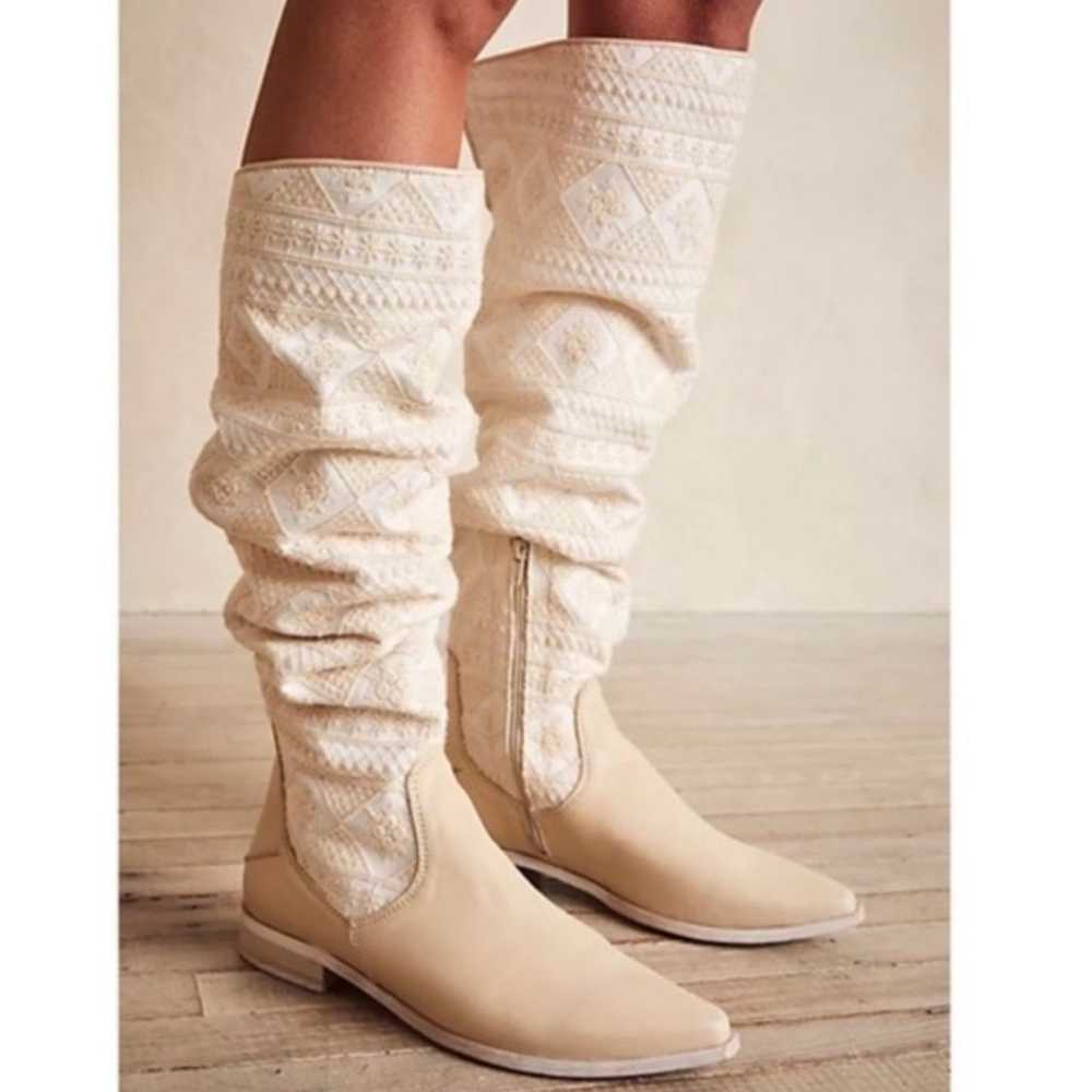 Free People Bren Textile Slouch Boot - image 1