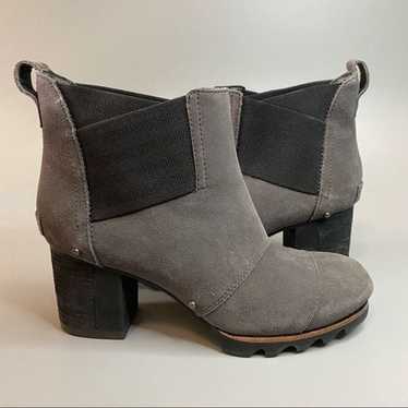 Sorel Addington Chelsea Ankle Boots Block Heel Qu… - image 1