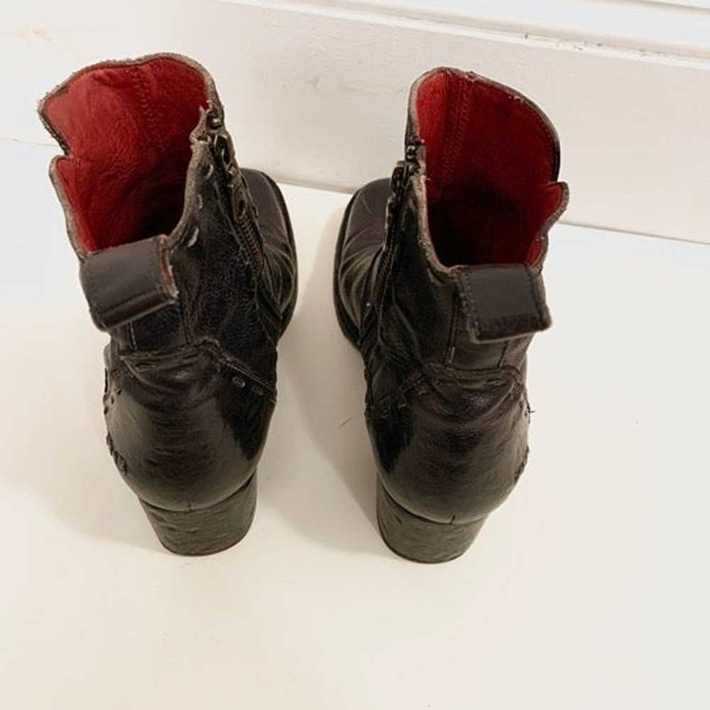 Bed Stu Merryli Handmade Leather Ankle Boot-Black… - image 4