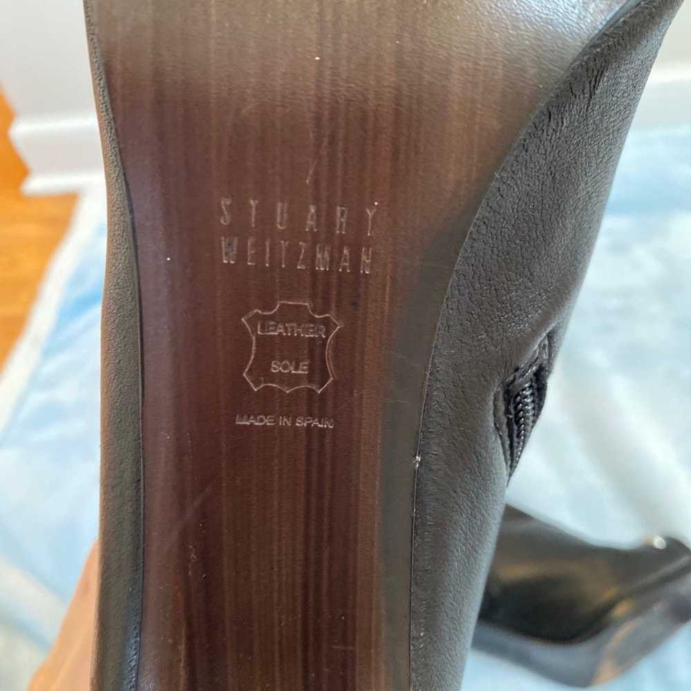 Stuart Weitzman TOPEKA Studded
Leather Knee Open-… - image 12