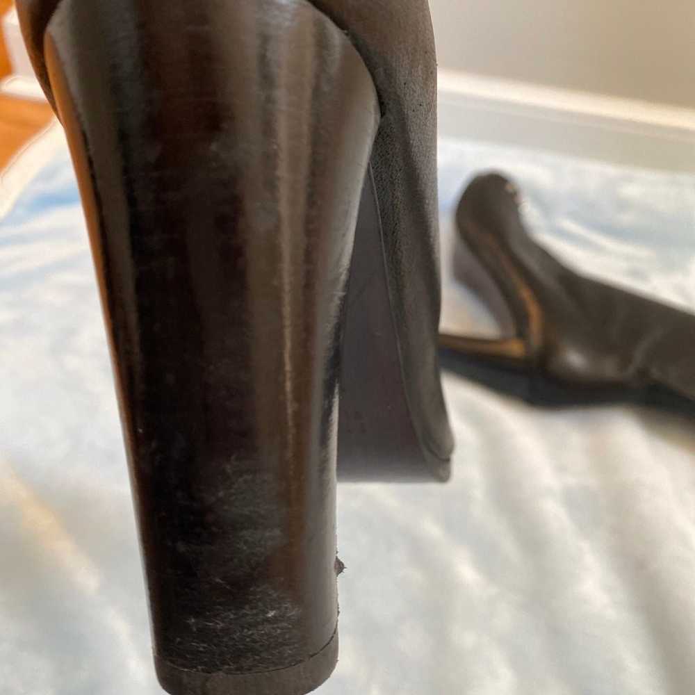 Stuart Weitzman TOPEKA Studded
Leather Knee Open-… - image 9