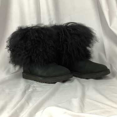 UGG Lida Mongolian Sheepskin Boots Black sz 7