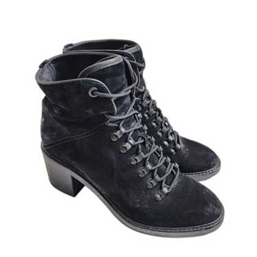 VINCE Falco Black Suede Hiking Combat Military Boo