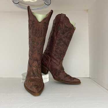 Corral Women's Inlay Boots Size 9M - image 1