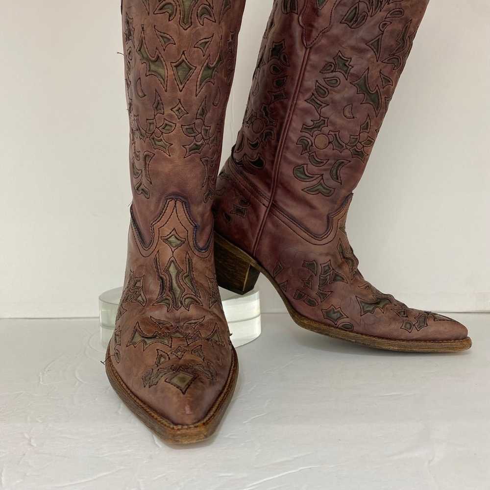 Corral Women's Inlay Boots Size 9M - image 2