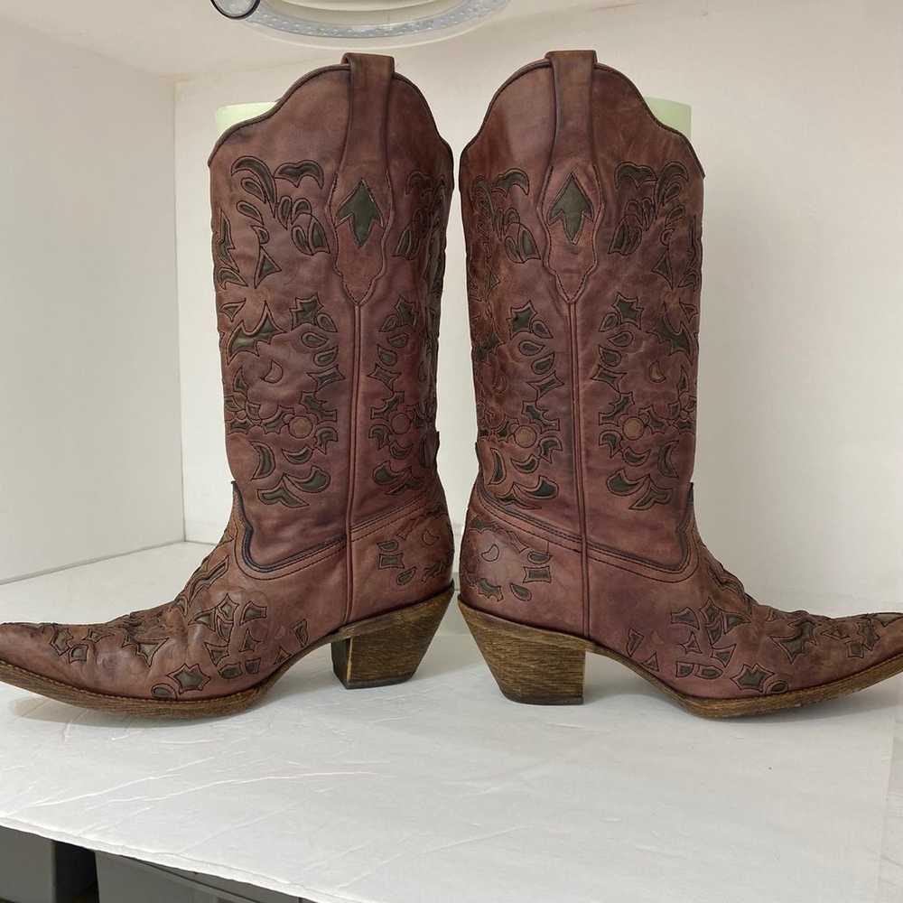 Corral Women's Inlay Boots Size 9M - image 3