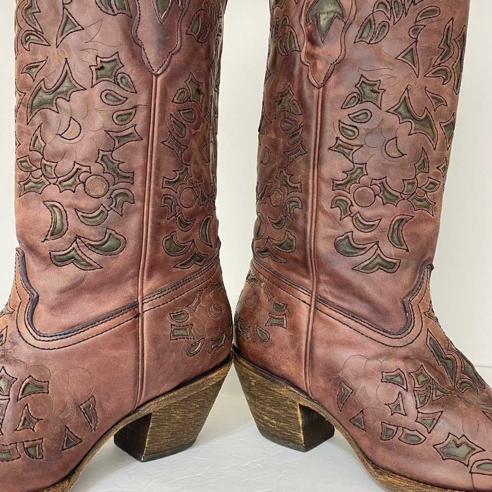 Corral Women's Inlay Boots Size 9M - image 5