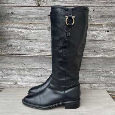 Salvatore Ferragamo Fersea Gancini Riding Boots - image 1