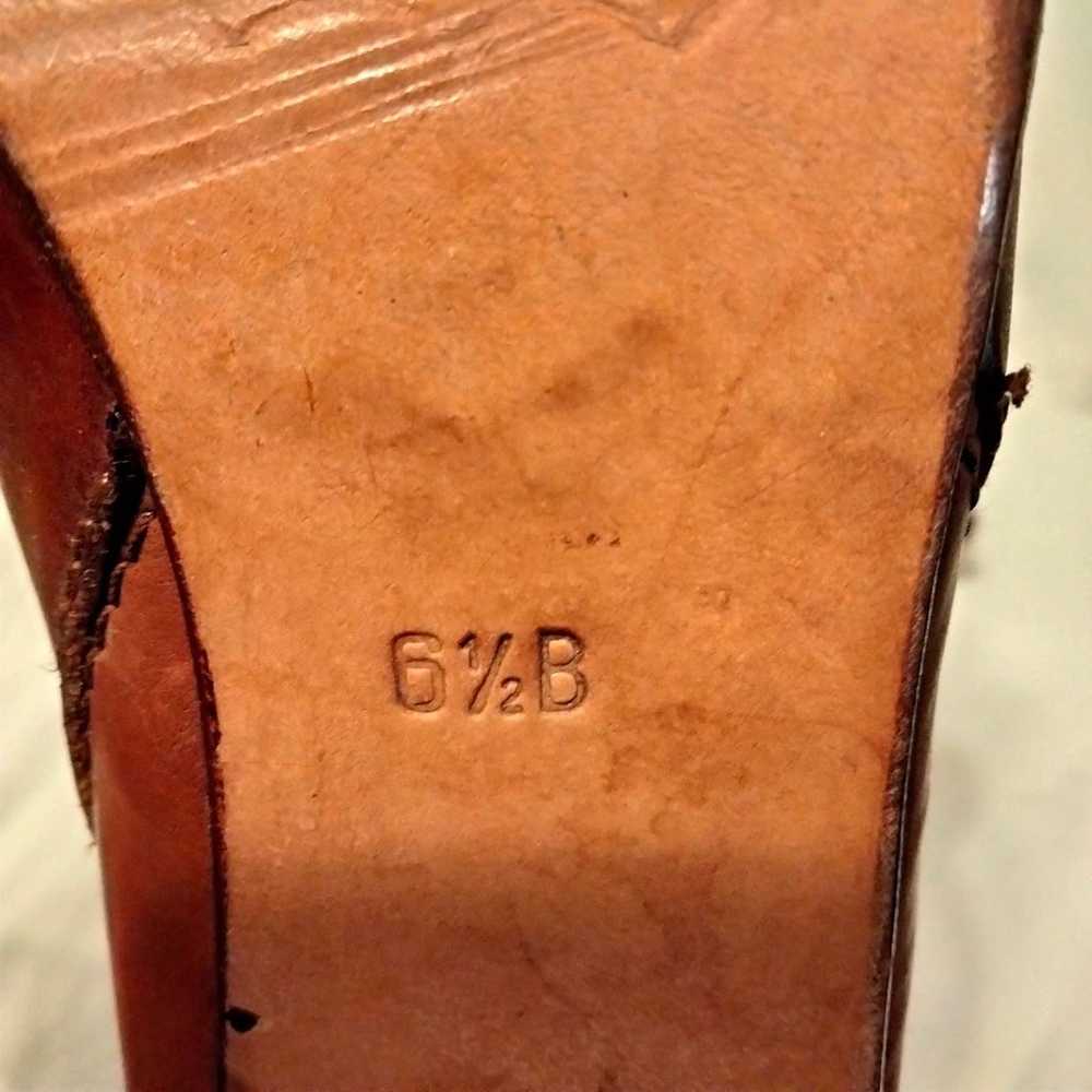 Hana Mackler Cognac 100% Genuine Leather Ankle Bo… - image 11