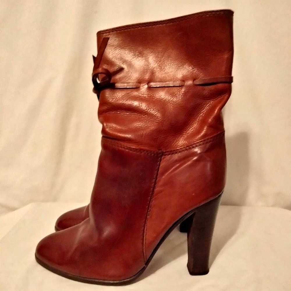 Hana Mackler Cognac 100% Genuine Leather Ankle Bo… - image 6