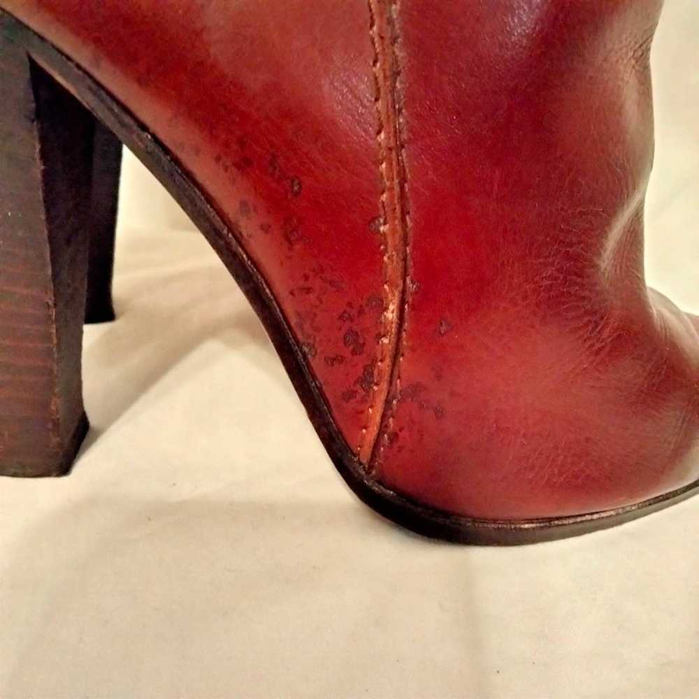 Hana Mackler Cognac 100% Genuine Leather Ankle Bo… - image 8