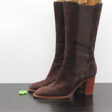 Tods Women's Brown Suede Knee High Boots - image 1