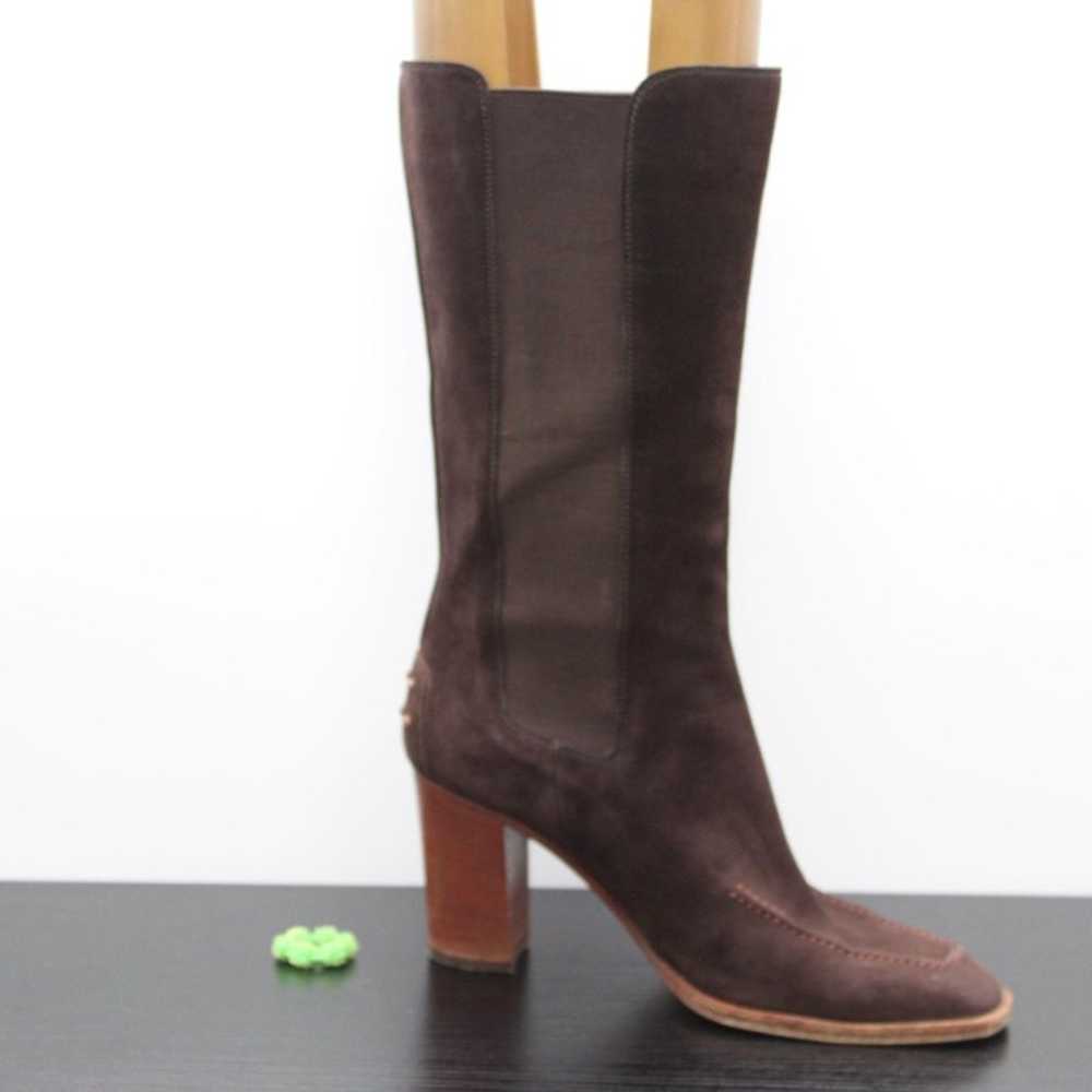 Tods Women's Brown Suede Knee High Boots - image 3