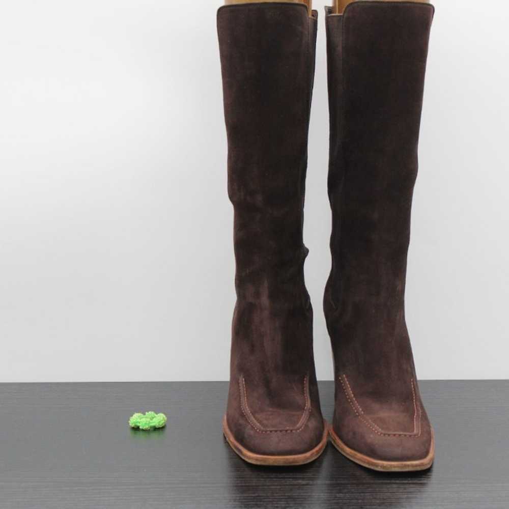 Tods Women's Brown Suede Knee High Boots - image 6