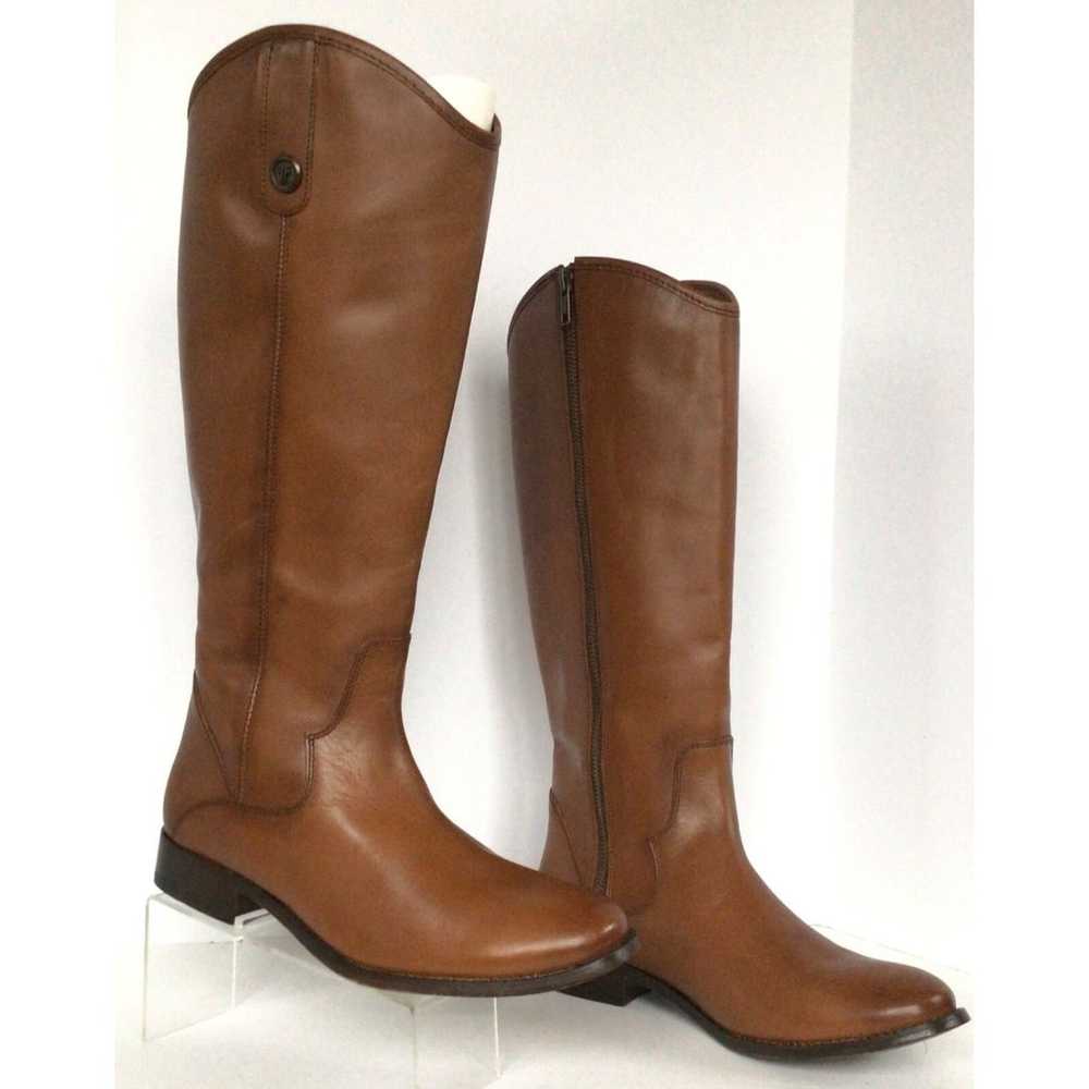 NEW FRYE Marissa Medallion Tall Riding Boots, Cog… - image 1