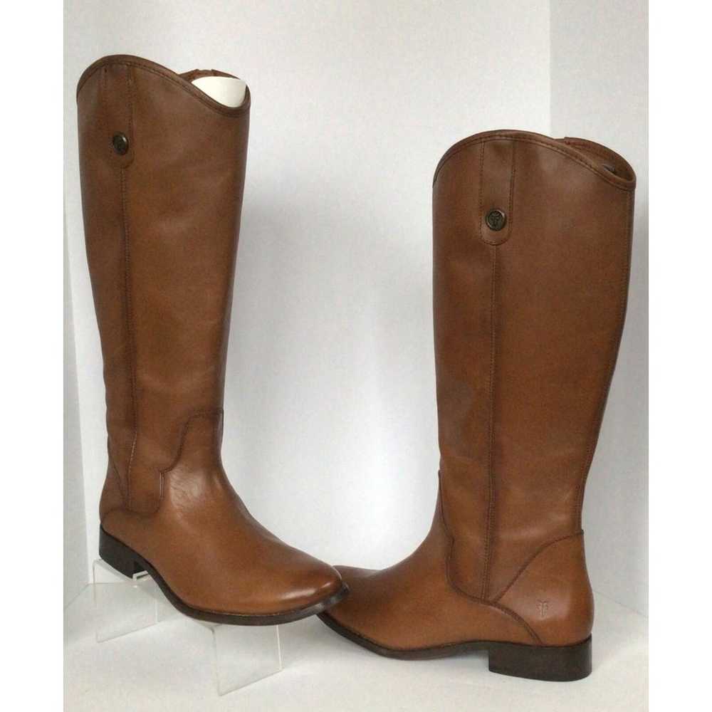 NEW FRYE Marissa Medallion Tall Riding Boots, Cog… - image 3