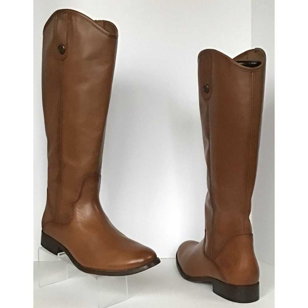 NEW FRYE Marissa Medallion Tall Riding Boots, Cog… - image 4