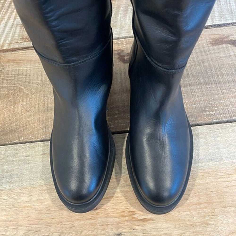 Anthropologie Alohas Black Leather Pier Boots Wit… - image 11