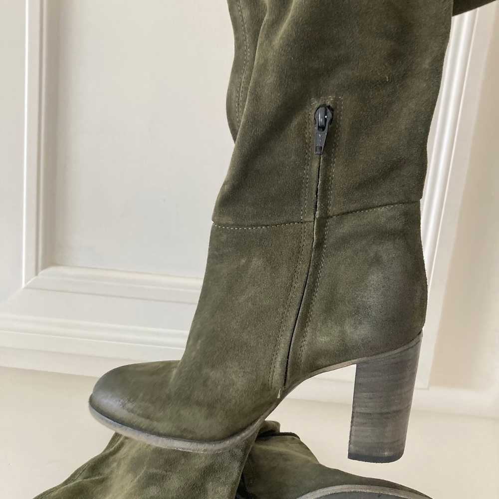 NWOT Free People Dakota Tall Moss Green Boots Sz … - image 10