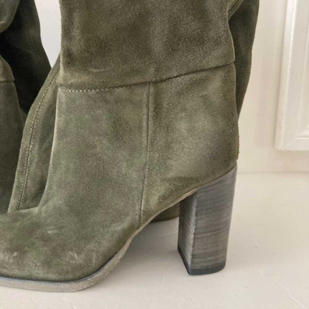 NWOT Free People Dakota Tall Moss Green Boots Sz … - image 3