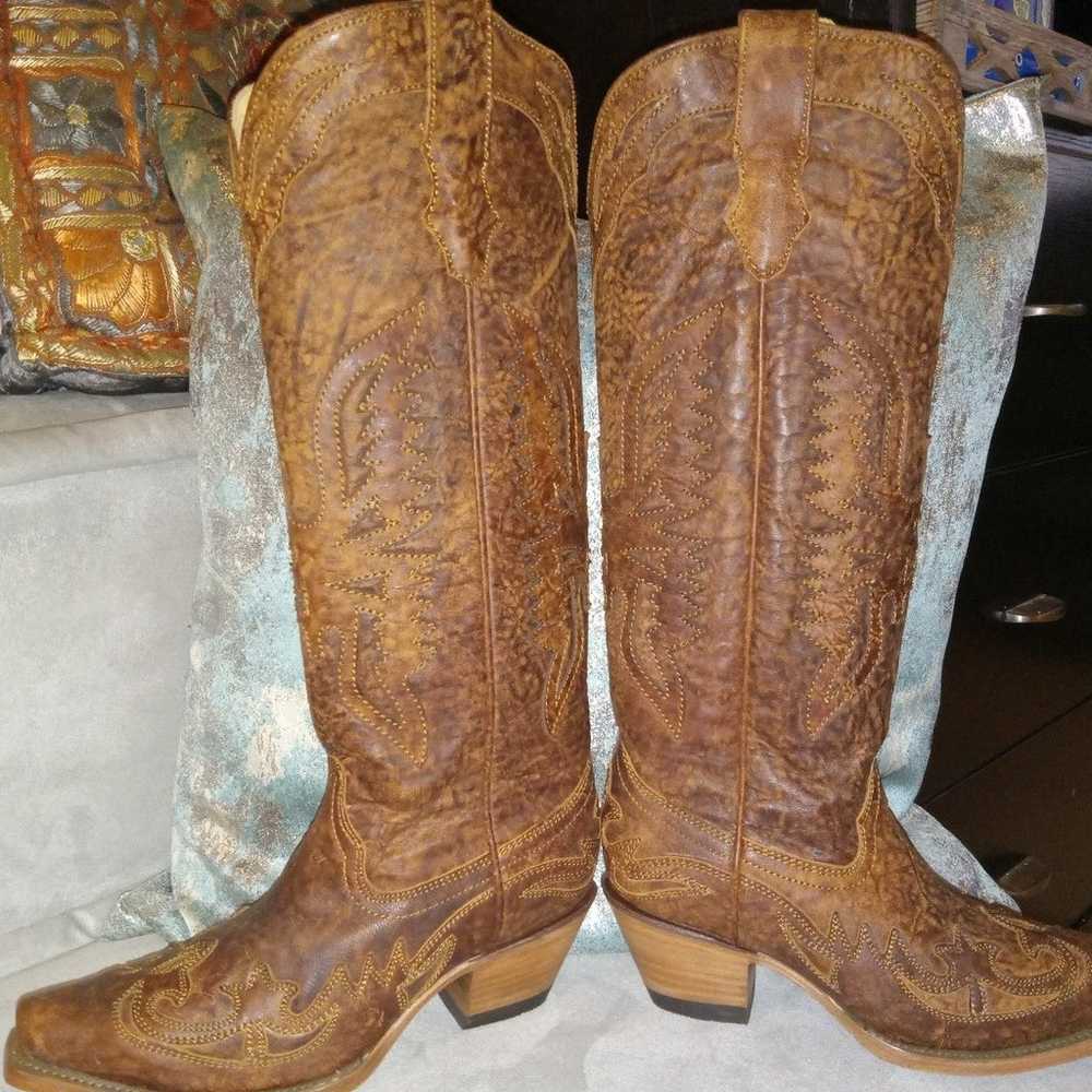 Corral handcrafted knee high Women's Boots - image 2