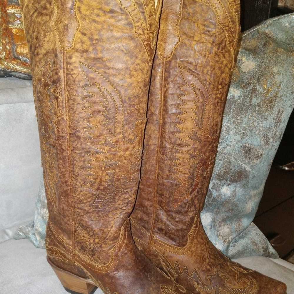 Corral handcrafted knee high Women's Boots - image 3