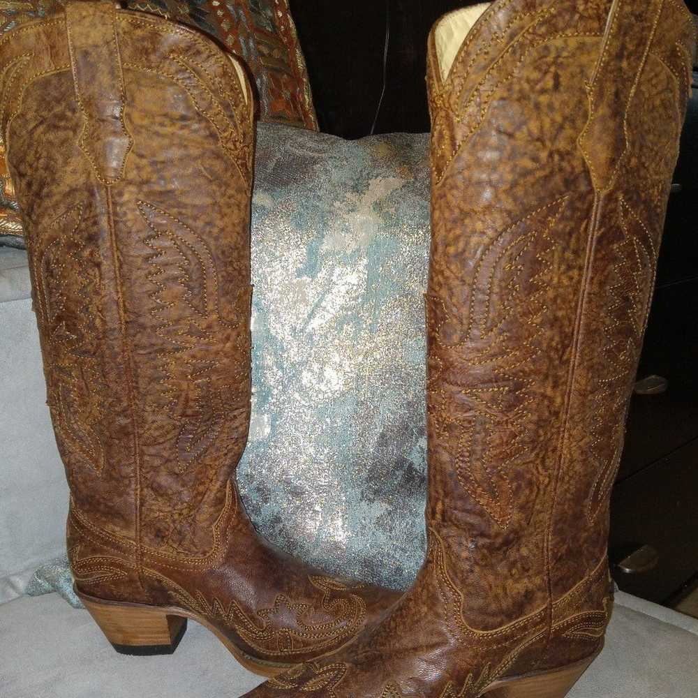 Corral handcrafted knee high Women's Boots - image 5