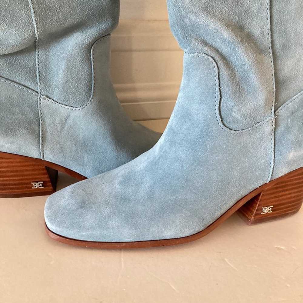 NWOT Sam Edelman Anthropologie Britt Western Blue… - image 2