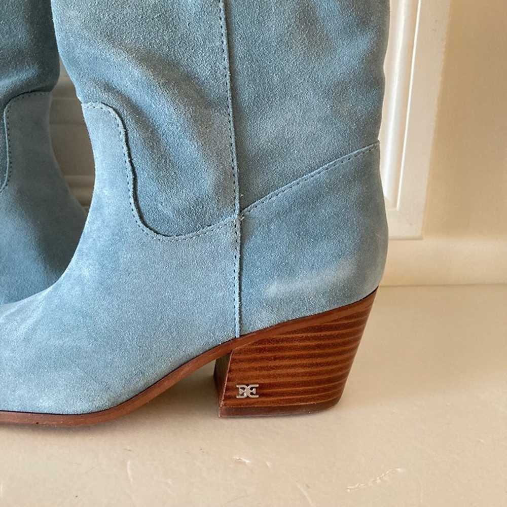 NWOT Sam Edelman Anthropologie Britt Western Blue… - image 3