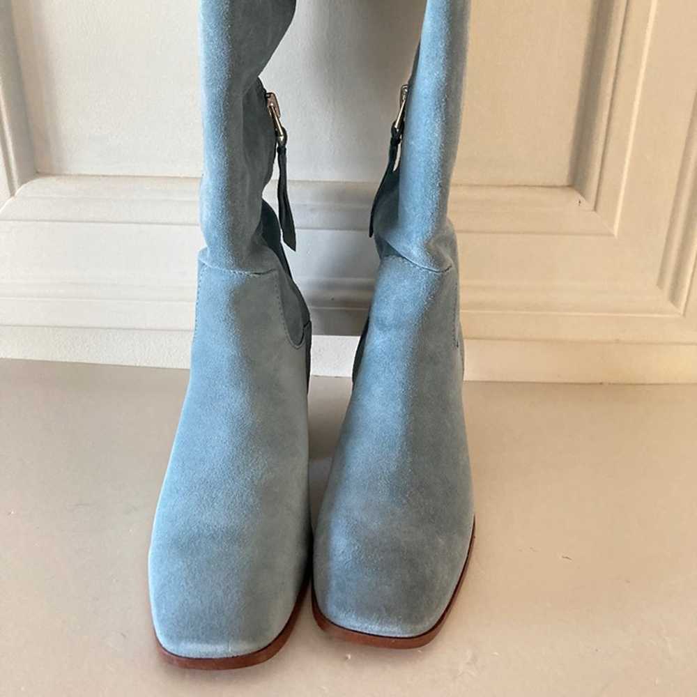 NWOT Sam Edelman Anthropologie Britt Western Blue… - image 5