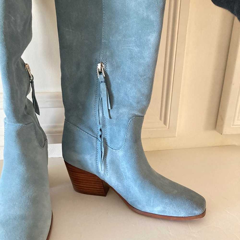 NWOT Sam Edelman Anthropologie Britt Western Blue… - image 7