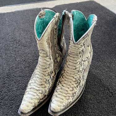 Corral Exotic Python Booties