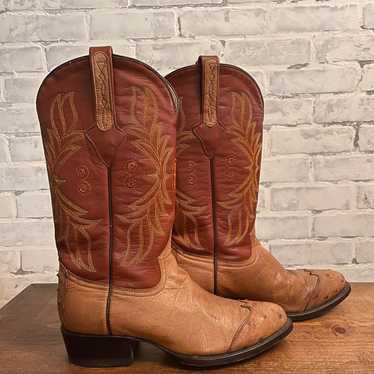 CUADRA Ostritch leather Cowboy Boots- Mexico - image 1