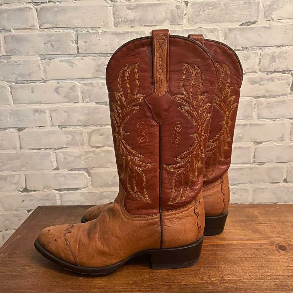 CUADRA Ostritch leather Cowboy Boots- Mexico - image 2