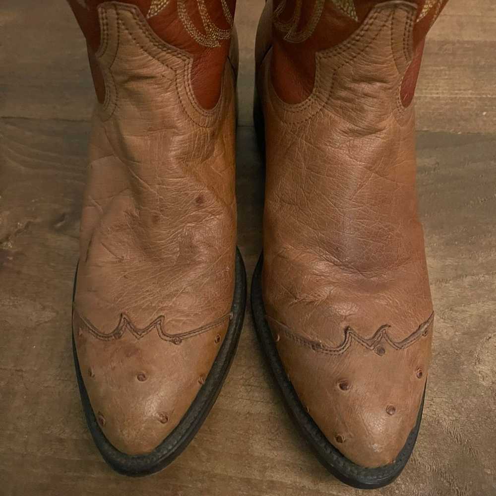 CUADRA Ostritch leather Cowboy Boots- Mexico - image 9