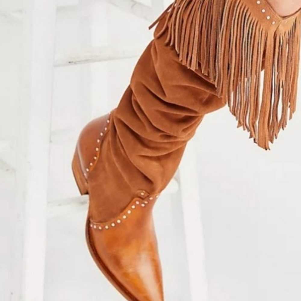 Free People Sage Fringe Over-The-Knee Boots NEW - image 2