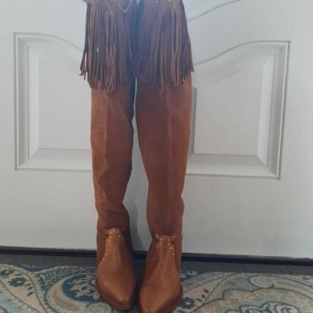 Free People Sage Fringe Over-The-Knee Boots NEW - image 4