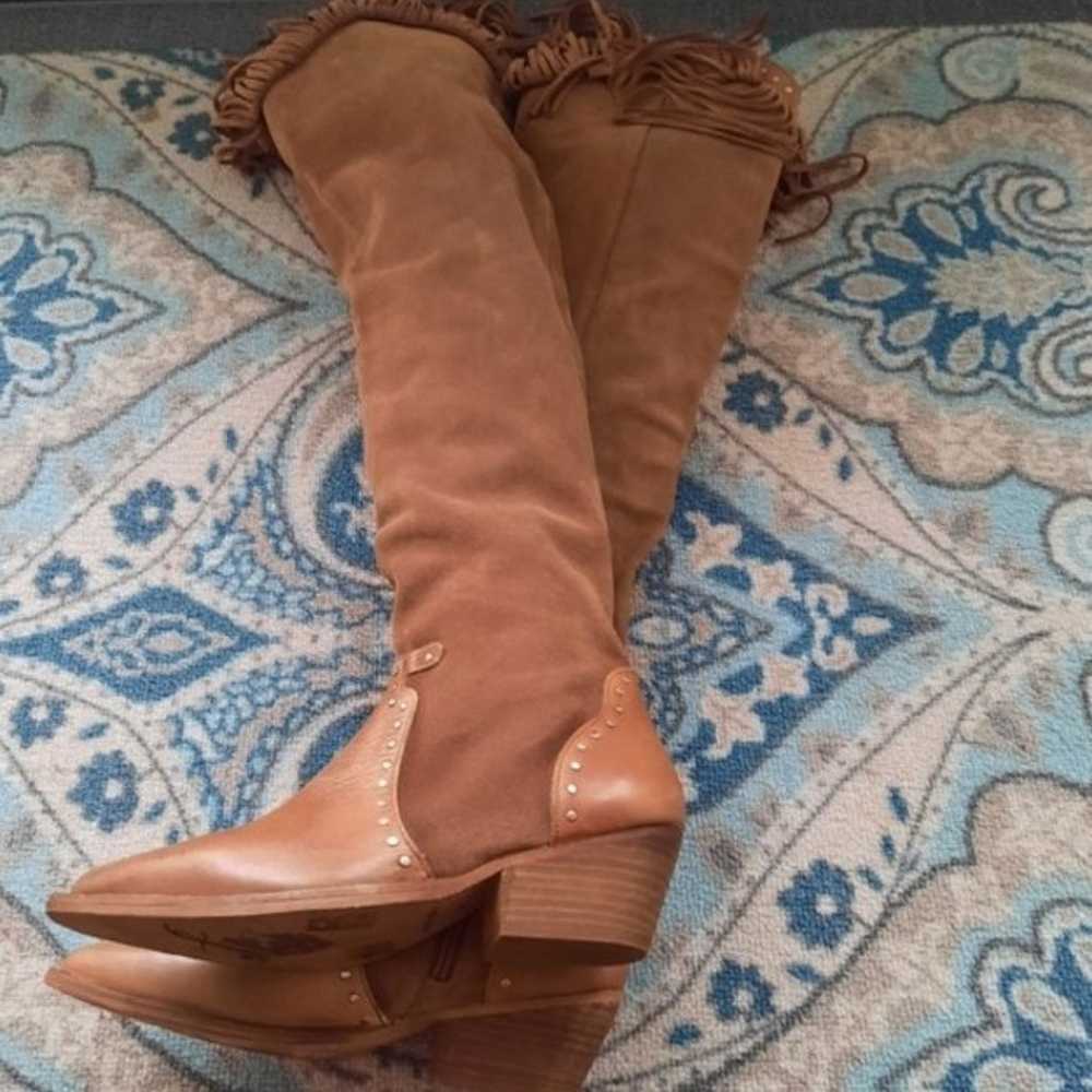 Free People Sage Fringe Over-The-Knee Boots NEW - image 7