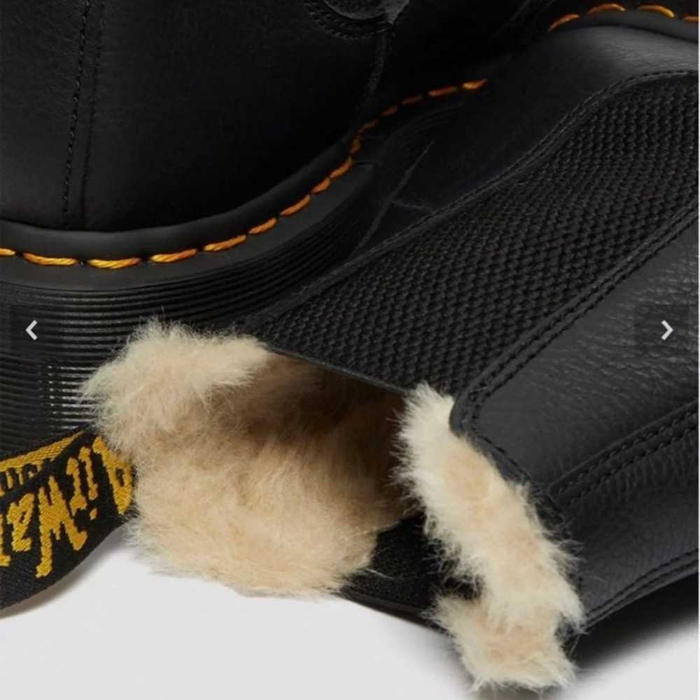 Dr. Martens Faux Fur Lined Platform Chelsea Boots - image 2