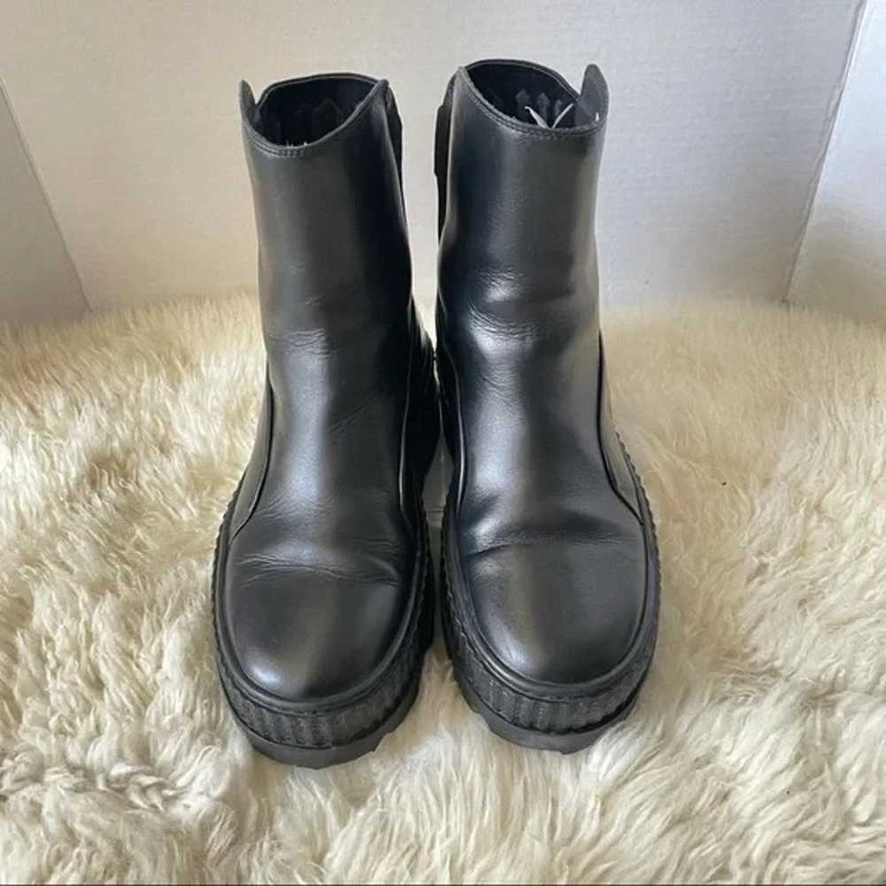 Puma Fenty Chelsea Sneaker Boots Leather Black Si… - image 2