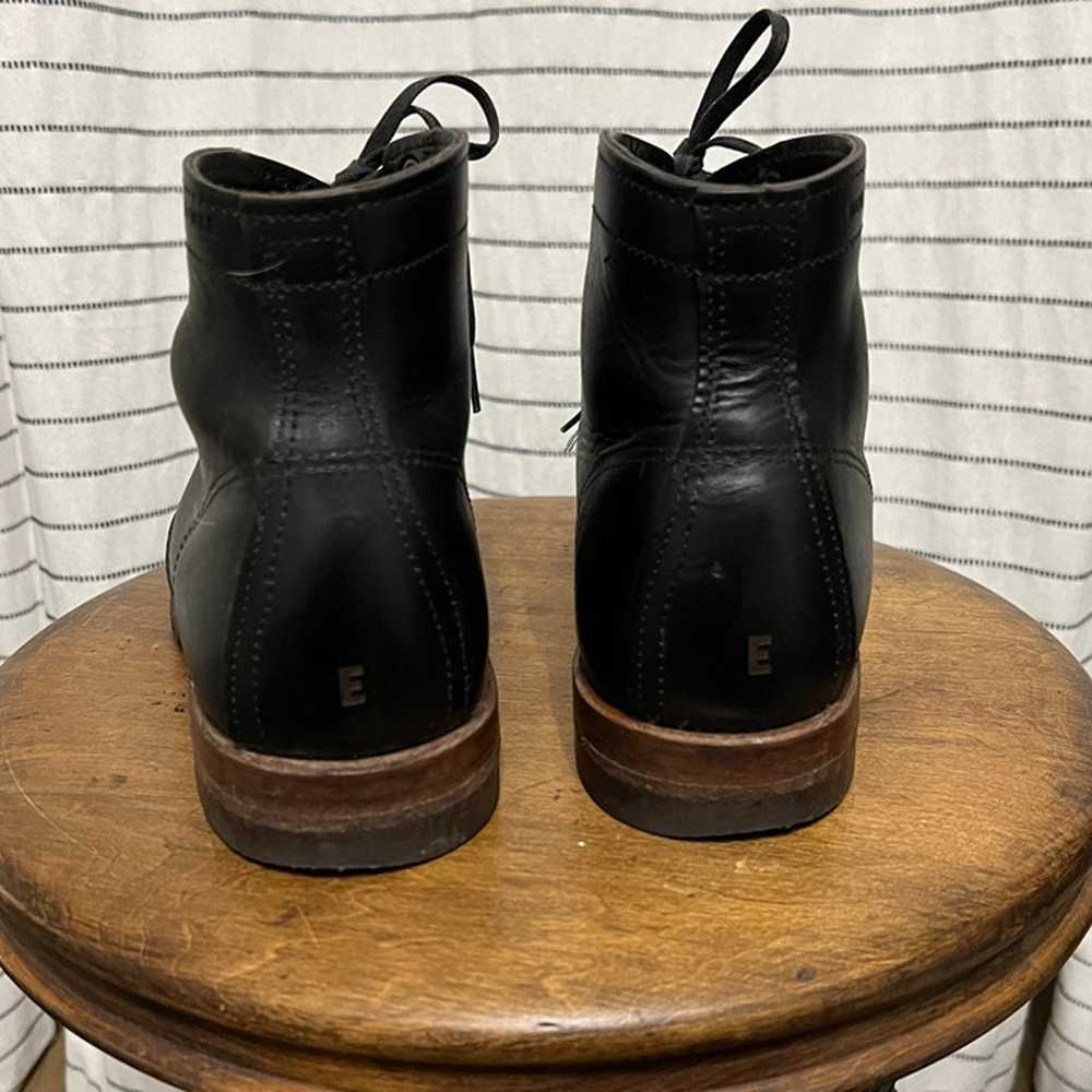 Wolverine 1000 mile black leather boots, rare pin… - image 6