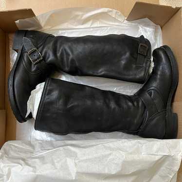 FRYE Women’s Veronica Slouch Black Leather BOOT *… - image 1