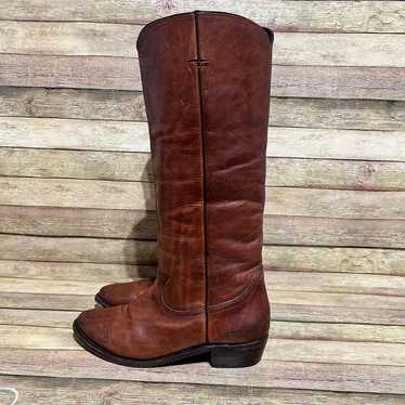Golden Goose Brown Leather Western Boots