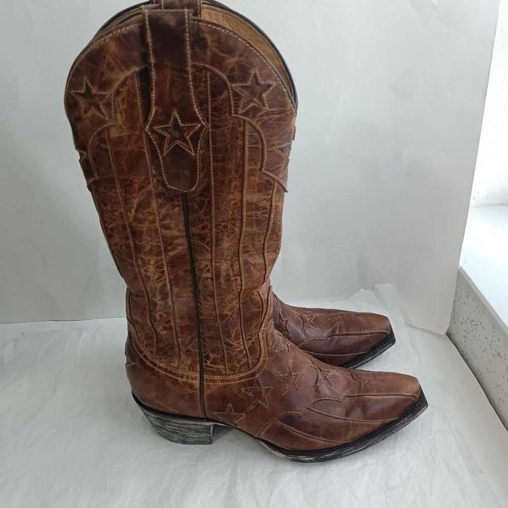 Old Gringo yippee Western Cowboy distressed stars… - image 1