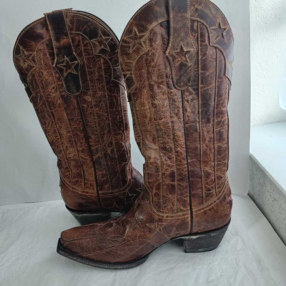Old Gringo yippee Western Cowboy distressed stars… - image 2
