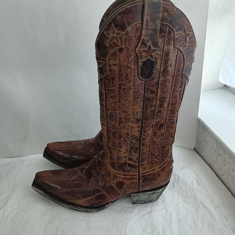 Old Gringo yippee Western Cowboy distressed stars… - image 3