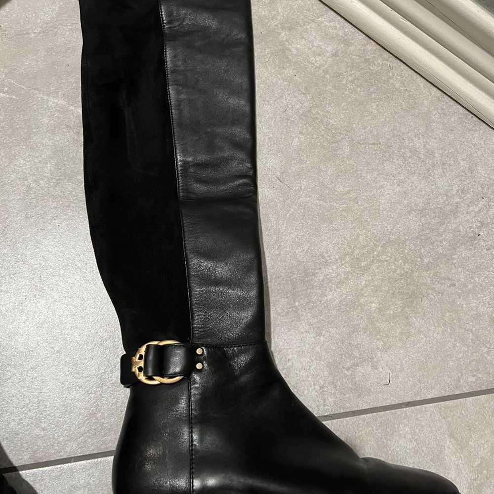 Tory Burch MARSDEN OVER THE KNEE BOOT LEATHER/STR… - image 1
